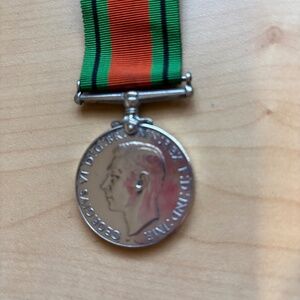 WWII 1939 - 1945 Silver UK The Defence Medal
